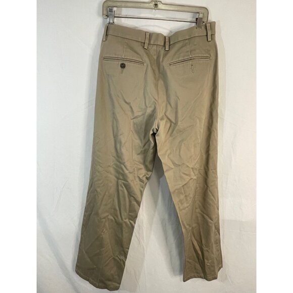 Dockers pants suit pants pockets straight fit cotton solid tan 32 x 30 READ - Picture 6 of 10